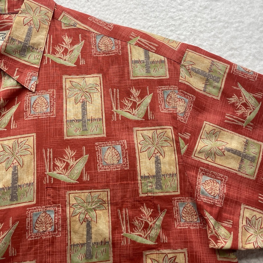 VTG Tori Richard Hawaiian Camp Shirt Mens Medium M Cotton Lawn Tropical AOP USA - Picture 2 of 8